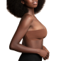 Preview: Körperband 5m X 6,5cm + 3 Paare Satin Nippel Abdeckungen Dunkelbraun | Bye Bra