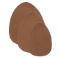 Preview: Brust Lift Pads + 3 Paare Satin Dunkelbraun Grösse Df | Bye Bra