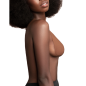 Preview: Brust Lift Pads + 3 Paare Satin Dunkelbraun Grösse Fh | Bye Bra