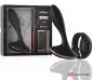Preview: Black vibrator with remote control and packaging, brand "watchme", on a white background.