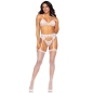 Preview: 3 Tlg. Set BH Strumpfgürtel Und G-String S | Leg Avenue