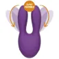 Preview: Purple, flexible vibrator with two arms and a power button, surrounded by arrows and "Super Flexible" text.