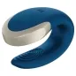 Preview: Double Love Luxury Partnervibrator Blau – Satisfyer