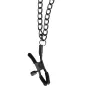 Preview: Halsband Mit Ketten Und Nippelklemmen – Beg Me Red Edition