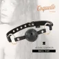 Preview: Fantasy Atmungsaktiver Veganer Lederknebel – Coquette Chic Desire