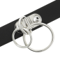 Preview: Doppelring Halsband Aus Veganem Leder | Coquette Chic Desire