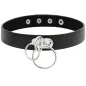 Preview: Double Ring Necklace Made of Vegan Leather – Coquette Chic Desire