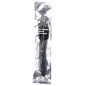 Preview: Geraffte Silikon Analdusche 27cm – All Black