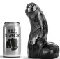 Preview: Realistischer Dong Schwarz 17cm – All Black