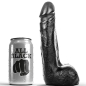 Preview: Weicher Schwarzer Realistischer Dildo 20cm | All Black