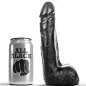 Preview: Weicher Schwarzer Realistischer Dildo 20cm – All Black