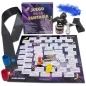 Preview: Brettspiel "Juego de la Fantasia" mit Zubehör: Würfel, Spielfiguren, Sanduhr, Augenbinde, Feder, Schokolade.