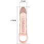 Preview: Silikon Penishülle Mit Ballriemen 13,5cm – Baile