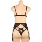 Preview: Three-piece set bra + garter belt + thong L/XL – Subblime