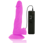 Preview: Flexibler Vibrierender Dildo 18cm Lila | Diversia