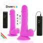 Preview: Flexibler Vibrierender Dildo 20,5cm Lila | Diversia