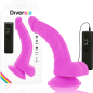Preview: Flexibler Vibrierender Dildo 21,5cm Lila | Diversia