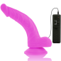Preview: Flexibler Vibrierender Dildo 21,5cm Lila | Diversia