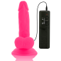 Preview: Flexibler Vibrierender Dildo 17cm Rosa | Diversia