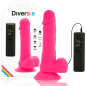Preview: Flexibler Vibrierender Dildo 20,5cm Rosa | Diversia