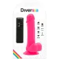 Preview: Flexibler Vibrierender Dildo 20,5cm Rosa – Diversia