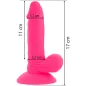 Preview: Flexibler Vibrierender Dildo 17cm Rosa – Diversia