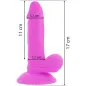 Preview: Flexibler Vibrierender Dildo 17cm Lila – Diversia