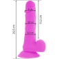 Preview: Flexibler Vibrierender Dildo 20,5cm Lila | Diversia