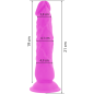Preview: Flexibler Vibrierender Dildo 21cm Lila | Diversia