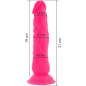 Preview: Flexibler Vibrierender Dildo 21cm Rosa | Diversia