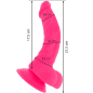 Preview: Flexibler Vibrierender Dildo 21,5cm Lila | Diversia
