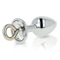 Preview: Fetish Metall Buttplug Mit Ring – Ohmama