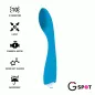 Preview: Blauer Vibrator mit 10 Vibrationsmodi, G-Punkt-Stimulation, starkem Motor, weichem Silikon, wasserdicht.