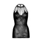 Preview: Spitzenminikleid Mit Ausschnitte Os Schwarz – Leg Avenue