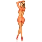 Preview: Langärmliges Minikleid Aus Netz OneSize Rot | Leg Avenue