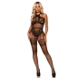 Preview: Netzhalfter Bodystocking OneSize Schwarz | Leg Avenue
