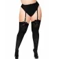 Preview: Nylonstrümpfe - Schwarze Schleifen Plussize – Leg Avenue
