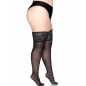 Preview: Stay Ups Durchsichtige Oberschenkelhohe Strümpfe PlusSize | Leg Avenue