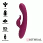 Preview: Purple vibrator with 10 vibration modes, flexible design, powerful motor, BPA-free, USB rechargeable. Brand: Rithual.