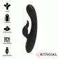 Preview: Black vibrator with 10 vibration modes, flexible design, powerful motor, BPA-free, USB rechargeable.