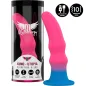Preview: Vibrating dildo "Kuno - Utopia" in pink and blue, with 10 vibration modes and USB charging function.