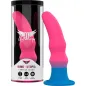 Preview: Pink and blue fantasy dildo in packaging labeled "Mythology Kuno - Utopia".