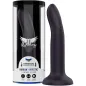 Preview: Black dildo in packaging, brand Mythology, with temperature changing function, 20 cm long, 3.5 cm in diameter.