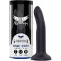 Preview: Schwarzer Dildo neben Verpackung mit der Aufschrift "Mythology Duman - Mystic, Temperatur ändert Farbe".