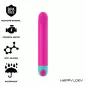 Preview: Pink, cylindrical device with blue accents, BPA-free, powerful motor, soft silicone, waterproof.