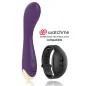 Preview: Purple vibrator and black wristband with "Watchme Wireless Technology" text.