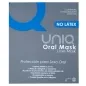 Preview: Packaging of a latex-free Uniq Oral Mask for protection during oral sex, made of synthetic, transparent and odorless AT-10 resin.