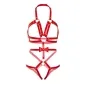 Preview: Befestigter O Ring Gurt Teddy S Rot – Leg Avenue