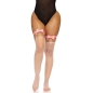 Preview: Vegan Leder Strumpfhohe Strumpfhalter OneSize Rosa | Leg Avenue