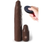 Preview: Pipedreams Hülse 22,86cm + 7,62cm Stecker Remote Braun | Fantasy X Tensions